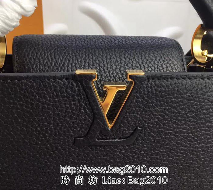 路易威登LV頂級原單M94517黑色 經典Capucines BB手袋 YDH1691